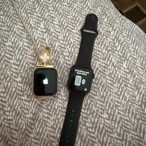 Apple Black and Rose Gold Smartwatches